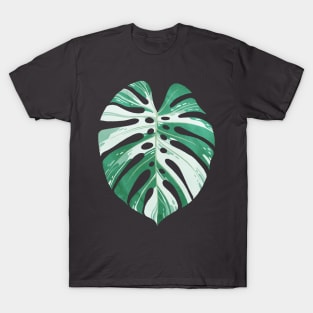 Monstera variegata leaf T-Shirt